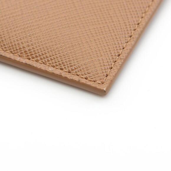 PRADA Brown Leather Saffiano Card Holder - Picture 6 of 6
